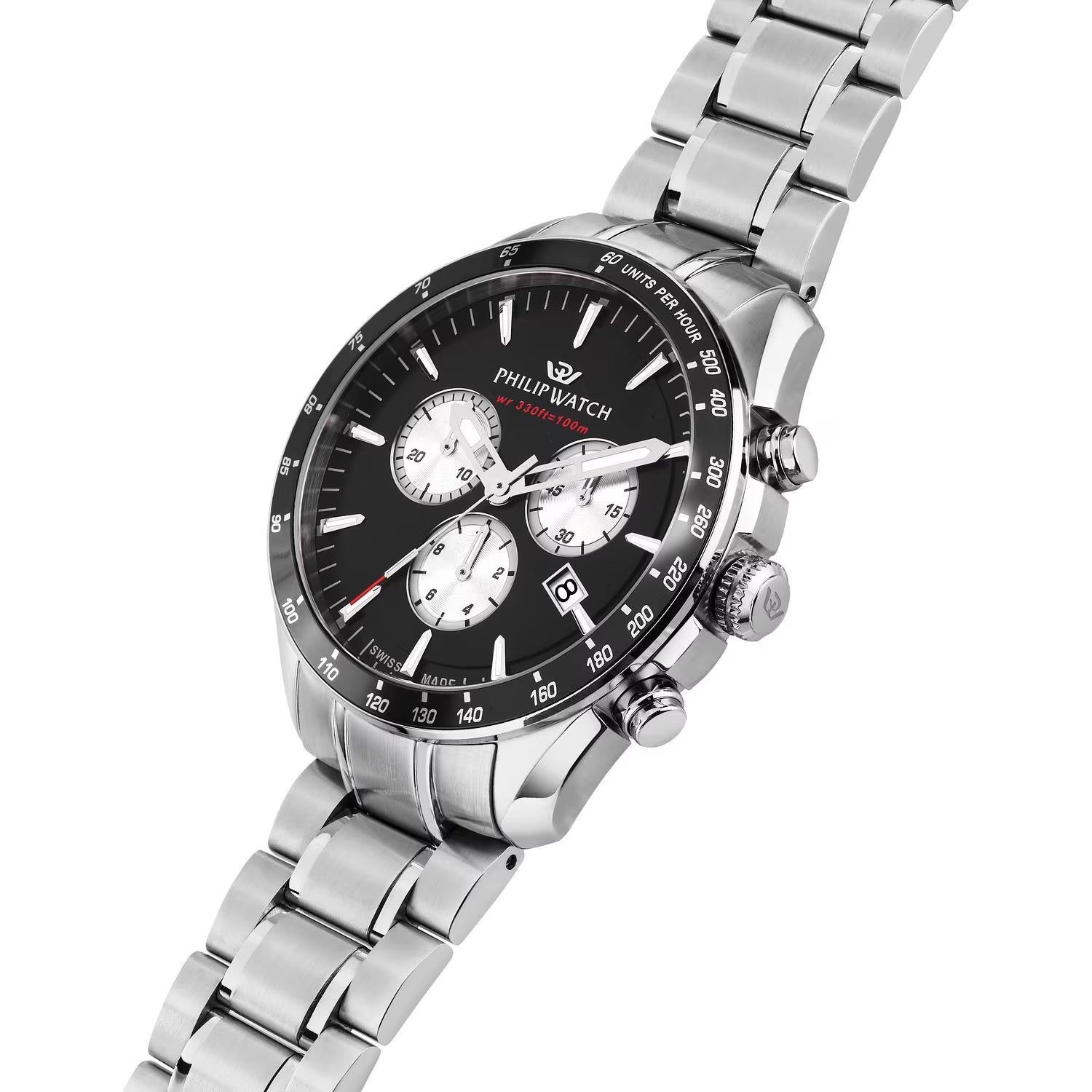PHILIP WATCH Blaze Chronograph Acero y Negro - Hombre