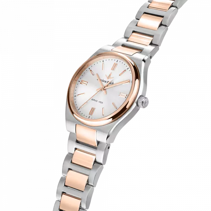 LUCIEN ROCHAT Avenue Bicolore Silver & Rose Gold - Lady