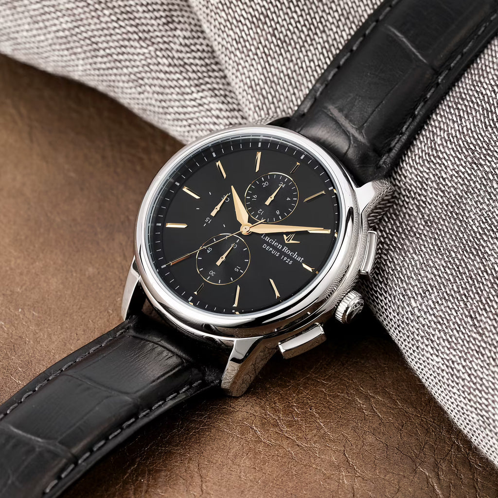 LUCIEN ROCHAT Iconic Chrono Black - Uomo