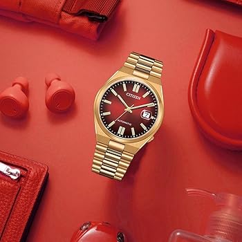 CITIZEN Tsuyosa Automatic "Red Dial Gold" - Uomo