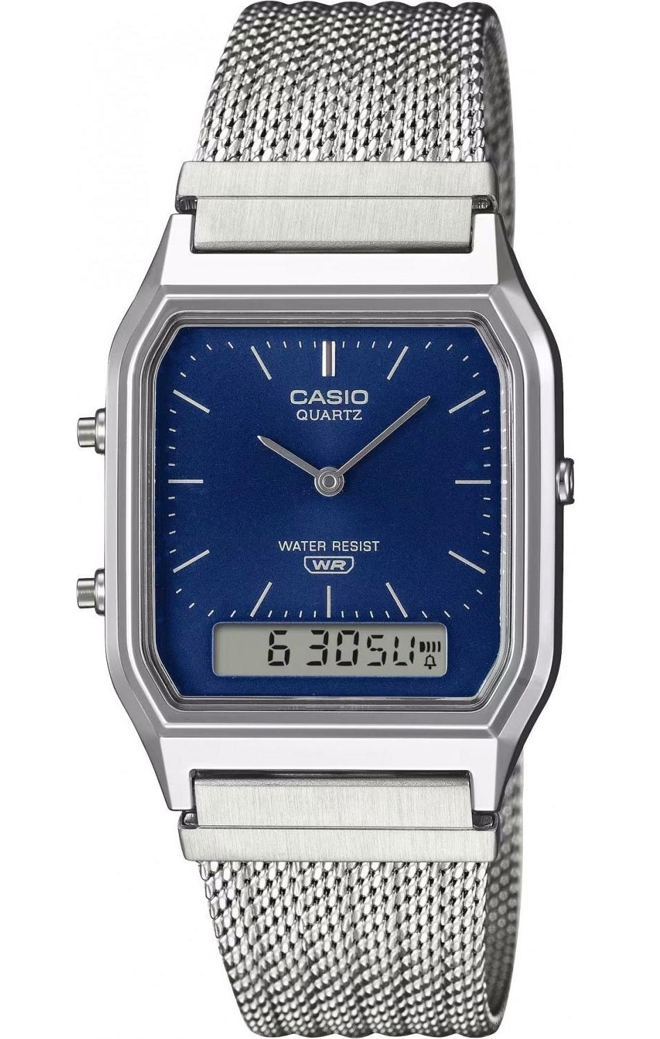 CASIO VINTAGE Mod. EDGY COLLECTION MESH STRAP - BLUE