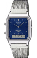 CASIO VINTAGE Mod. EDGY COLLECTION MESH STRAP - BLUE
