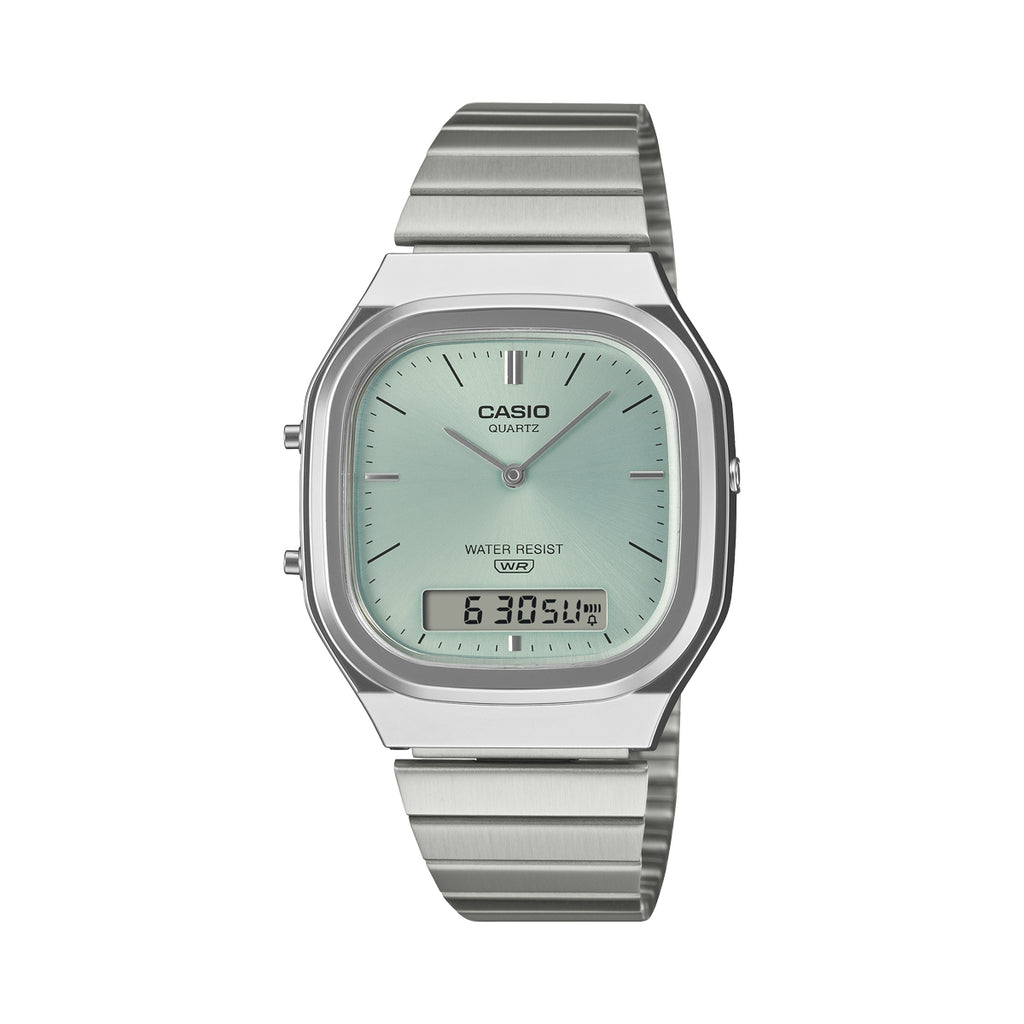 CASIO VINTAGE Mod. EDGY ROUNDED SQUARE - BLUE