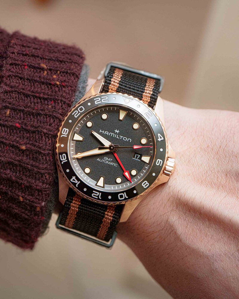 HAMILTON Khaki Navy Scuba GMT Auto Bronze - Uomo