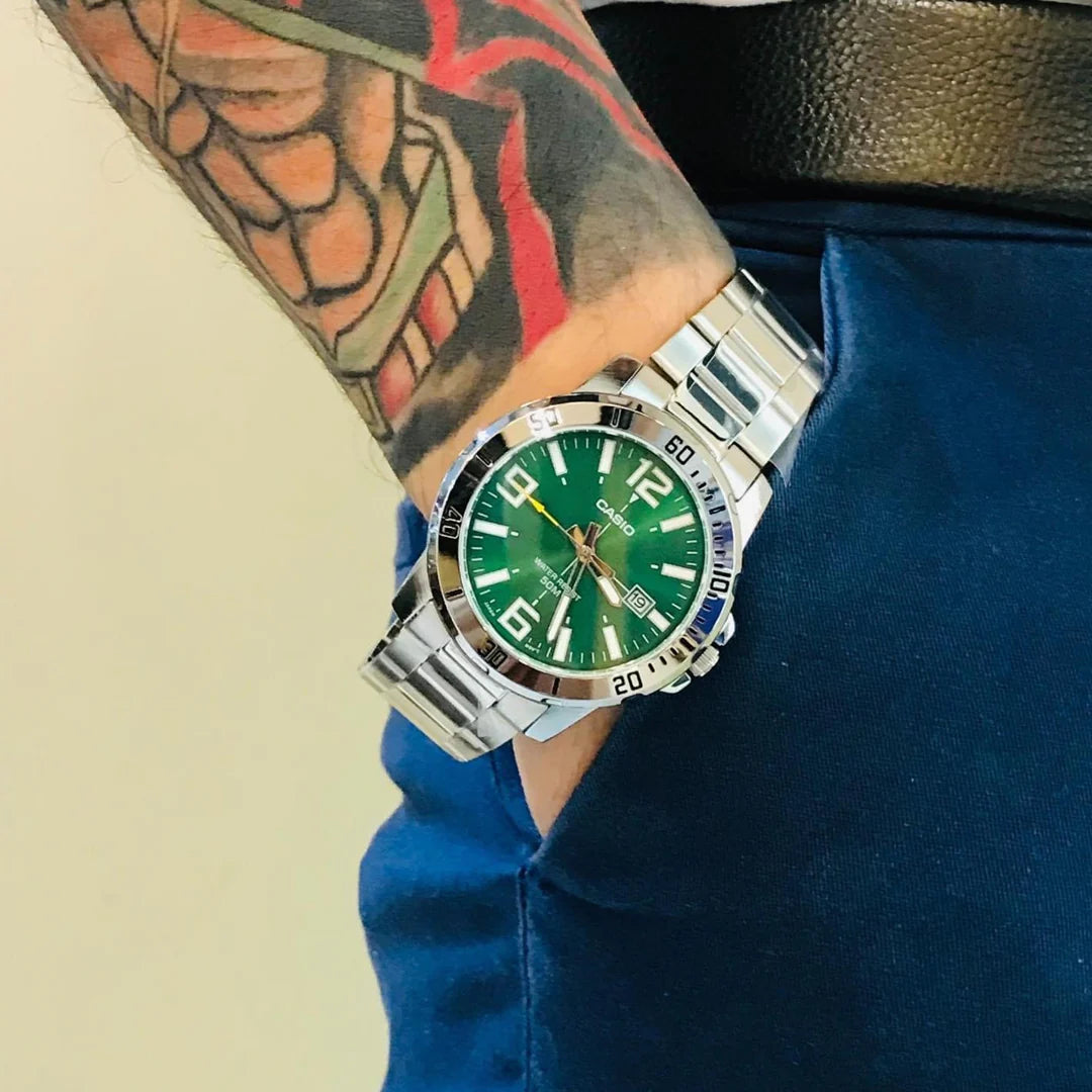CASIO Enticer "Green Dial" - Uomo