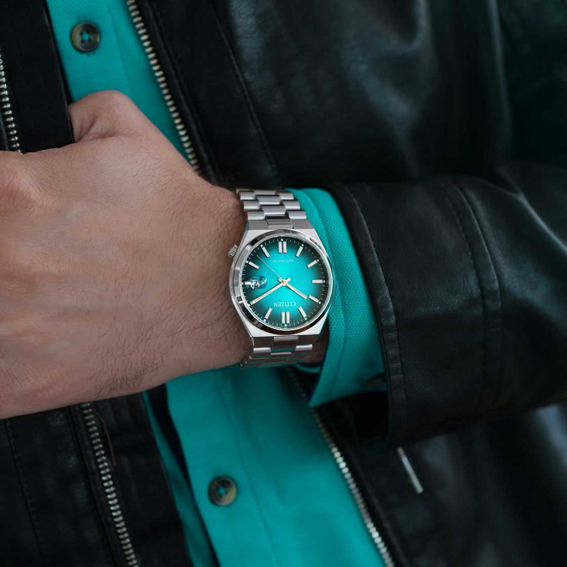 CITIZEN Tsuyosa Automatic Teal Dial - Uomo