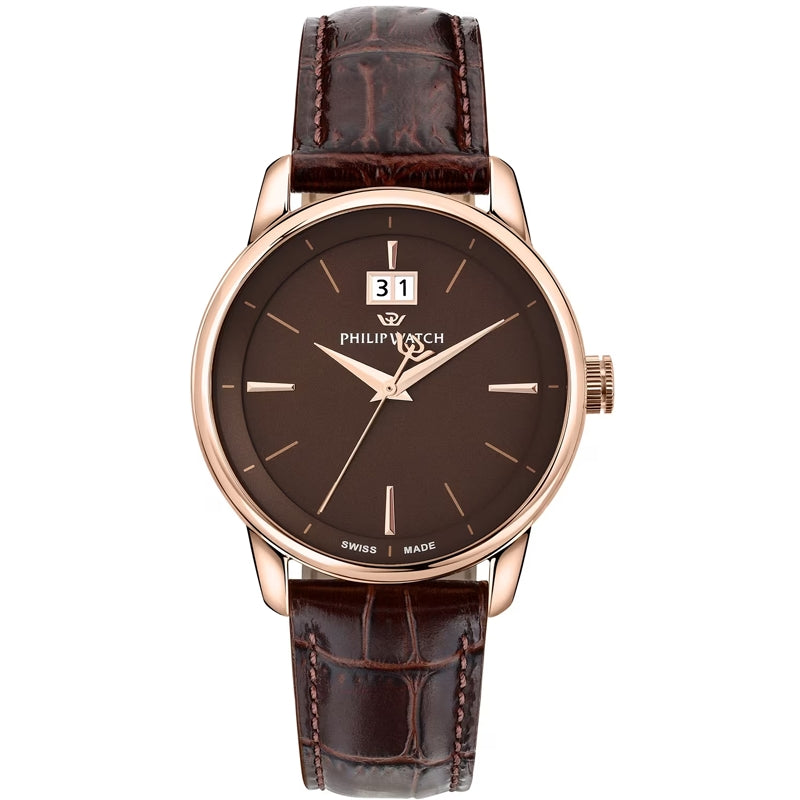 PHILIP WATCH Anniversary Oro Rosa y Chocolate - Hombre