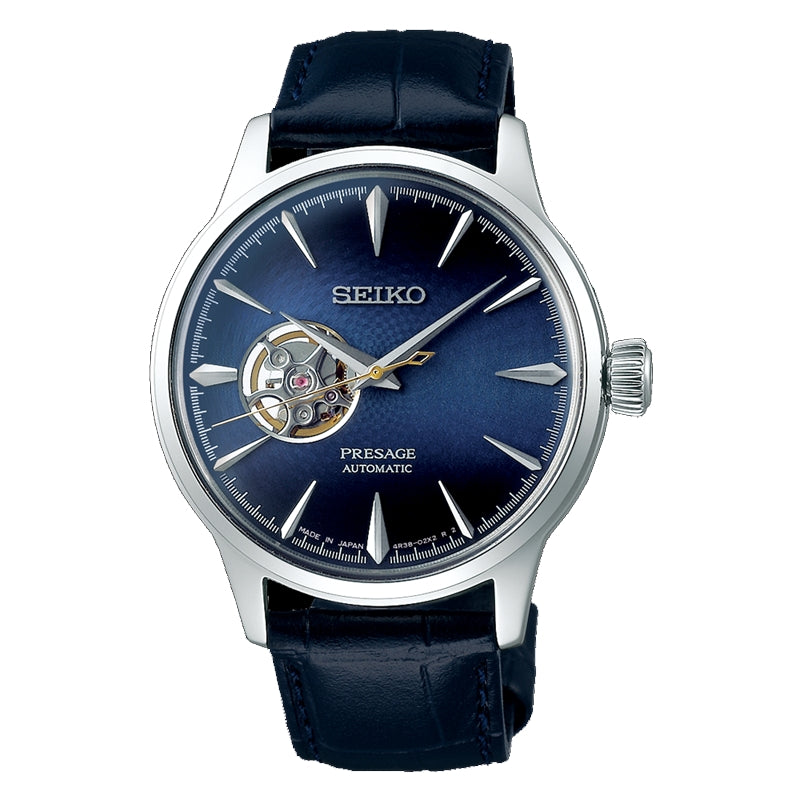 SEIKO Presage Cocktail Time Blue Moon Open Heart - Uomo