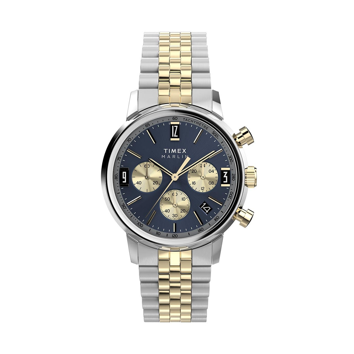 TIMEX Marlin Chronograph Tachymeter Blue Gold - Uomo