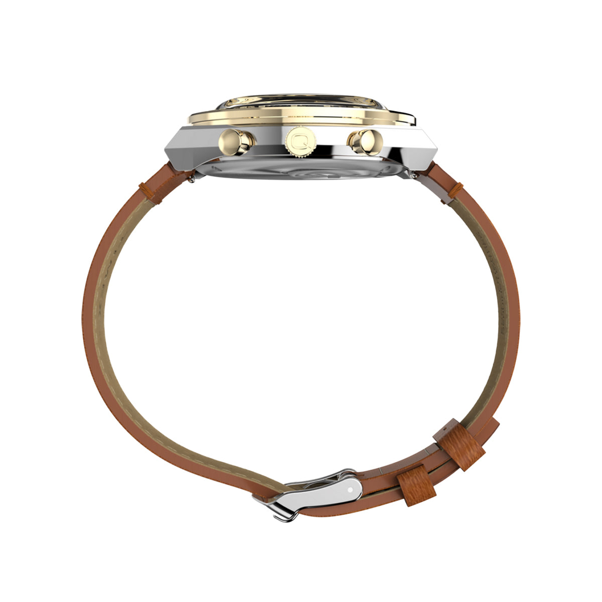 TIMEX Q Chronograph 40mm Gold Dial - Uomo