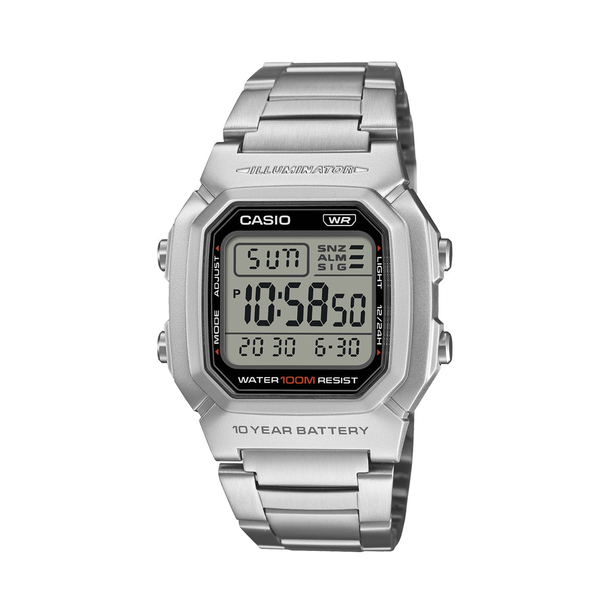 CASIO TIMELESS COLLECTION Mod. DIVER - DOUBLE TIME, ALARM, CHRONOGRAPH - 10 Year Battery