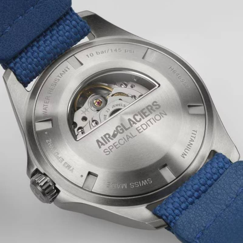 HAMILTON Khaki Aviation Pilot Day Date Auto - Air-Glaciers Edition + doppio cinturino - Uomo