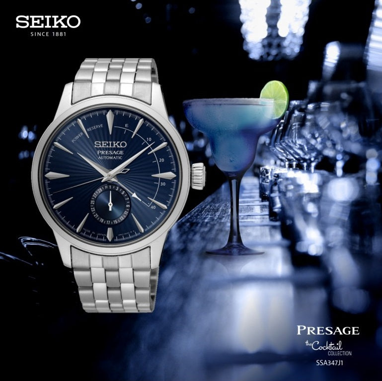 SEIKO Presage Cocktail Time Blue Moon Power Reserve - Uomo