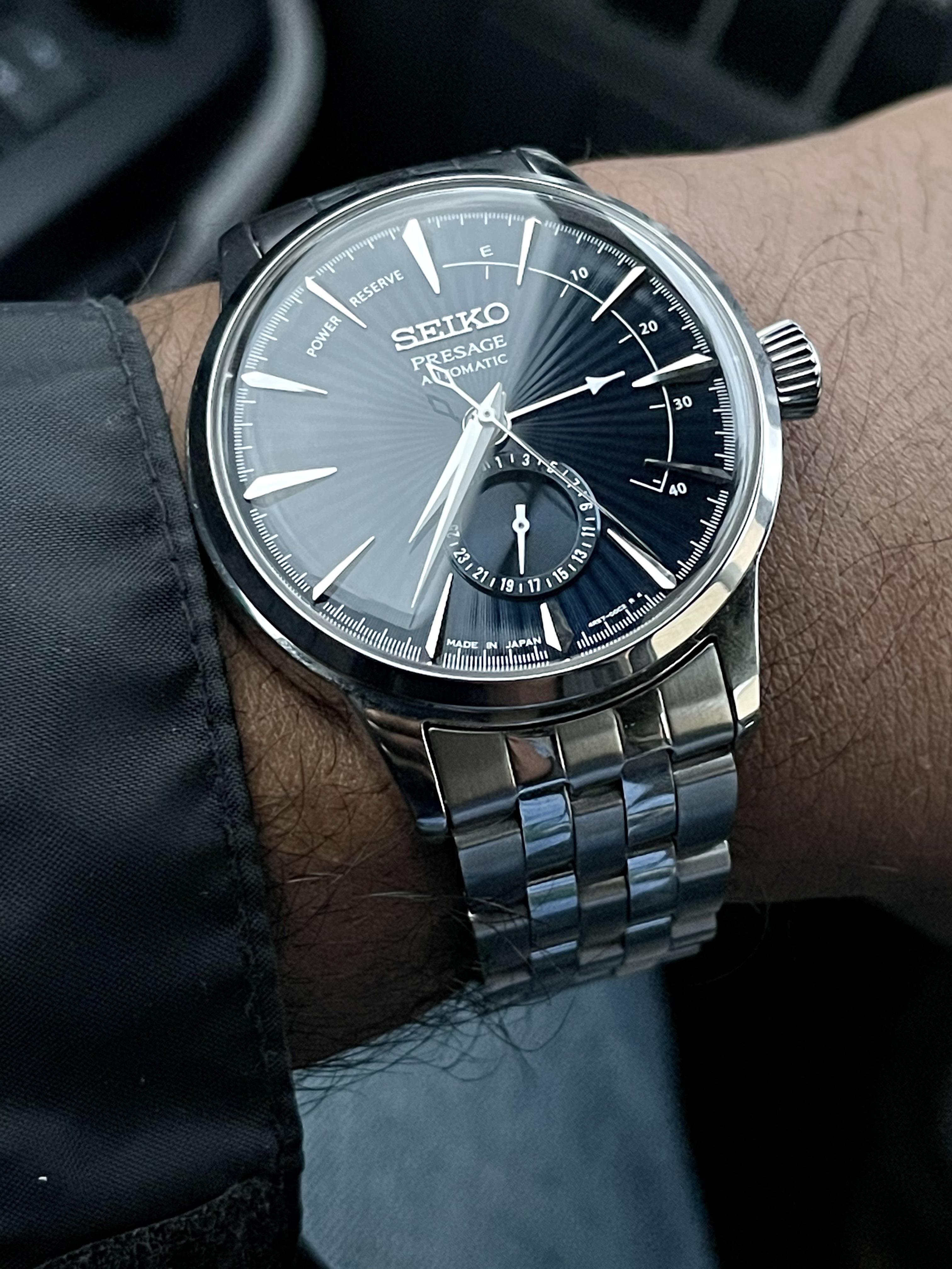 SEIKO Presage Cocktail Time Blue Moon Power Reserve - Uomo